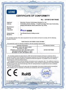 F3 CEROSH Certificate